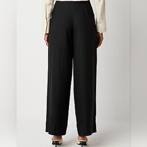 New Worthington Women's Wide Leg Mid Rise Black/White Dress Pants NWT